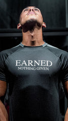 EARNED Training Tee – Black
