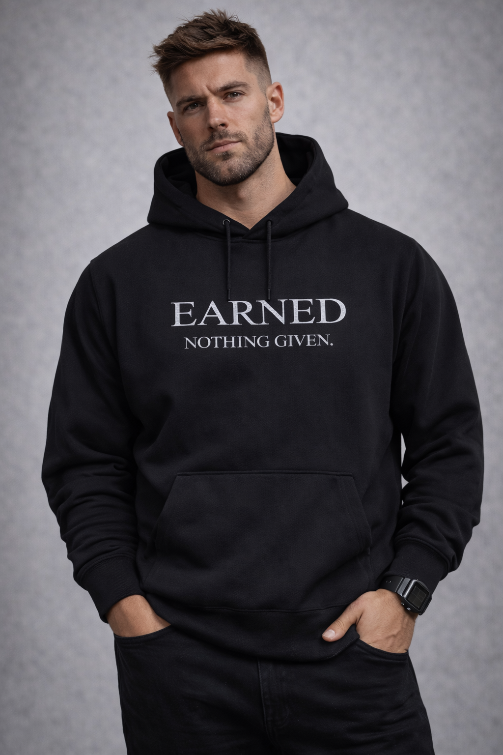 Earned Core Hoodie - Black