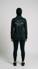 EARNED Women’s Modest Performance 1/4 Zip – Black