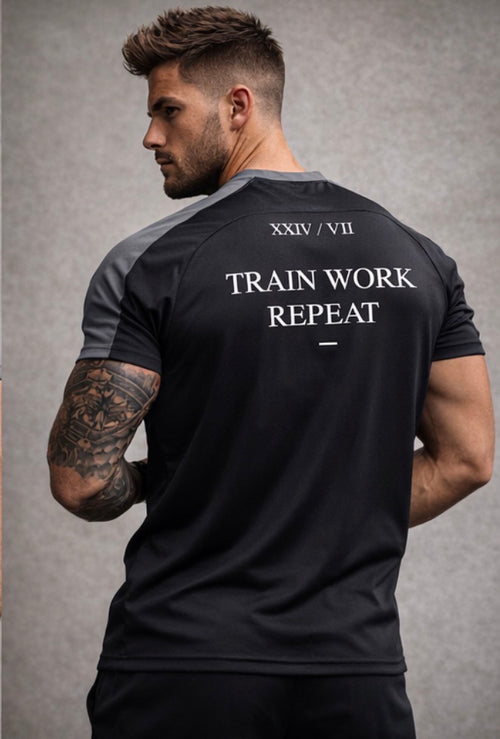 EARNED Training Tee – Black