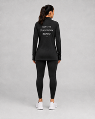 EARNED Women’s Modest Performance 1/4 Zip – Black