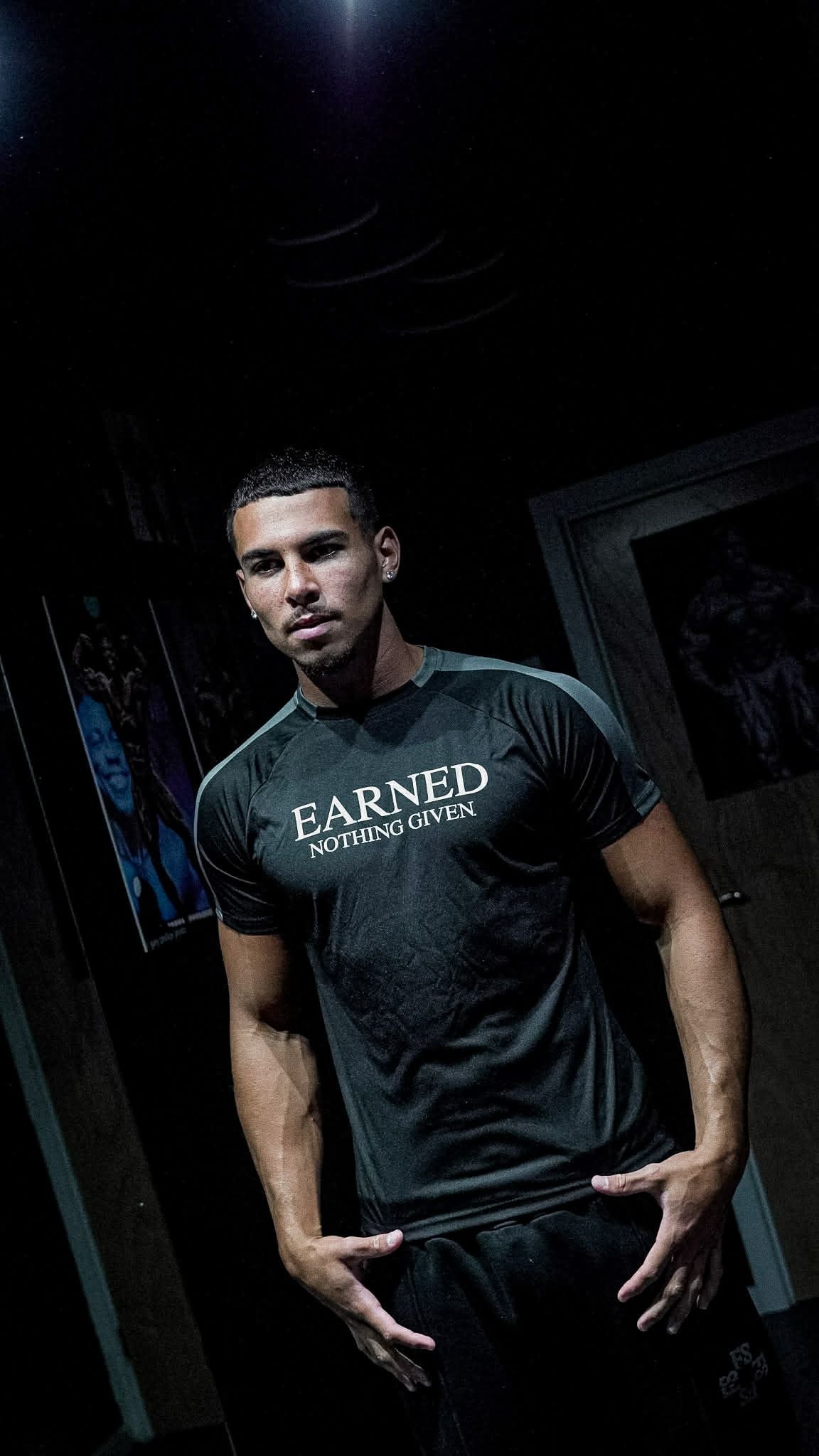 EARNED Training Tee – Black