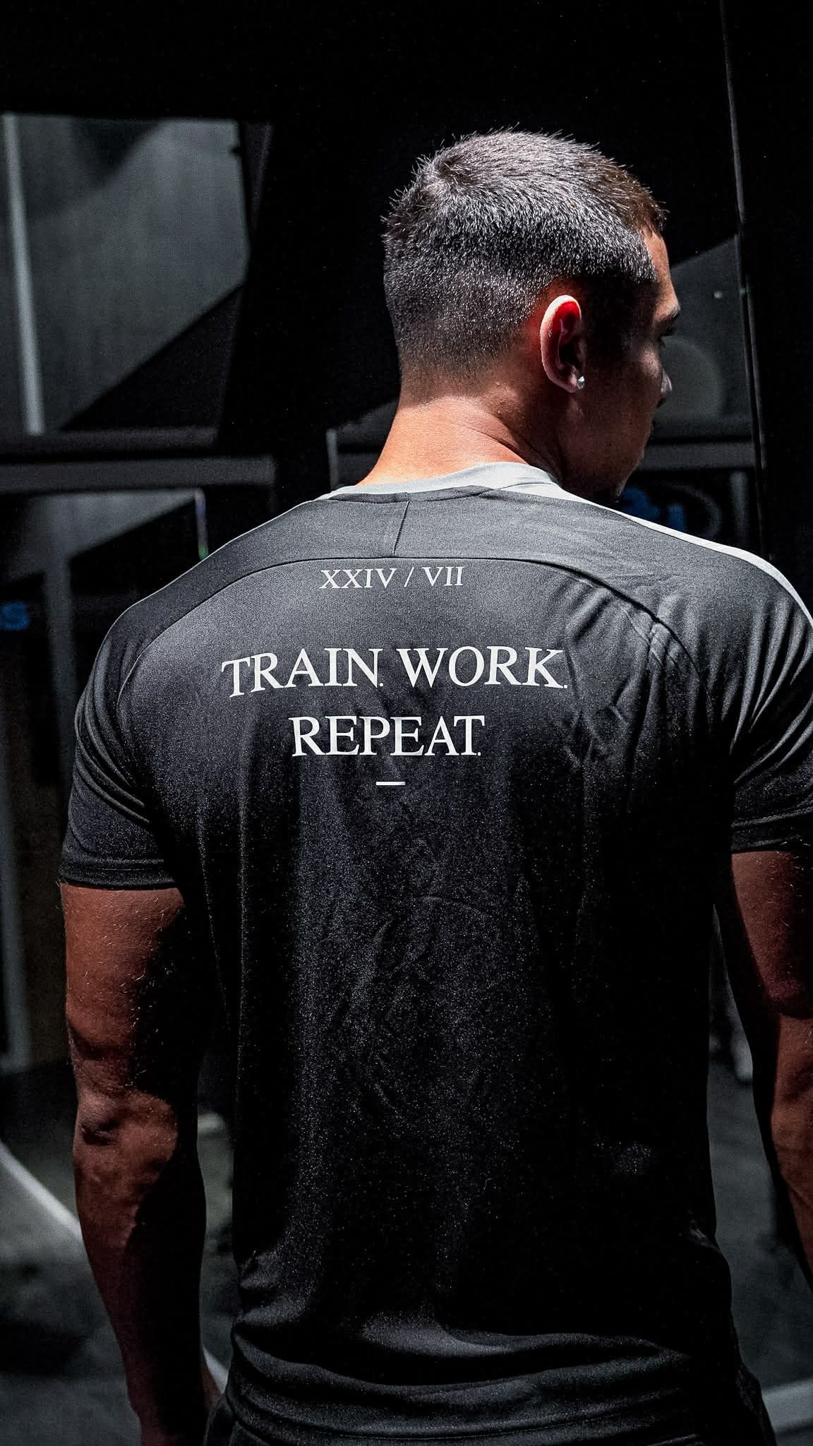 EARNED Training Tee – Black