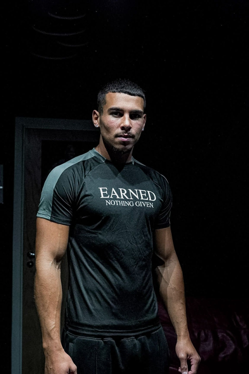 EARNED Training Tee – Black
